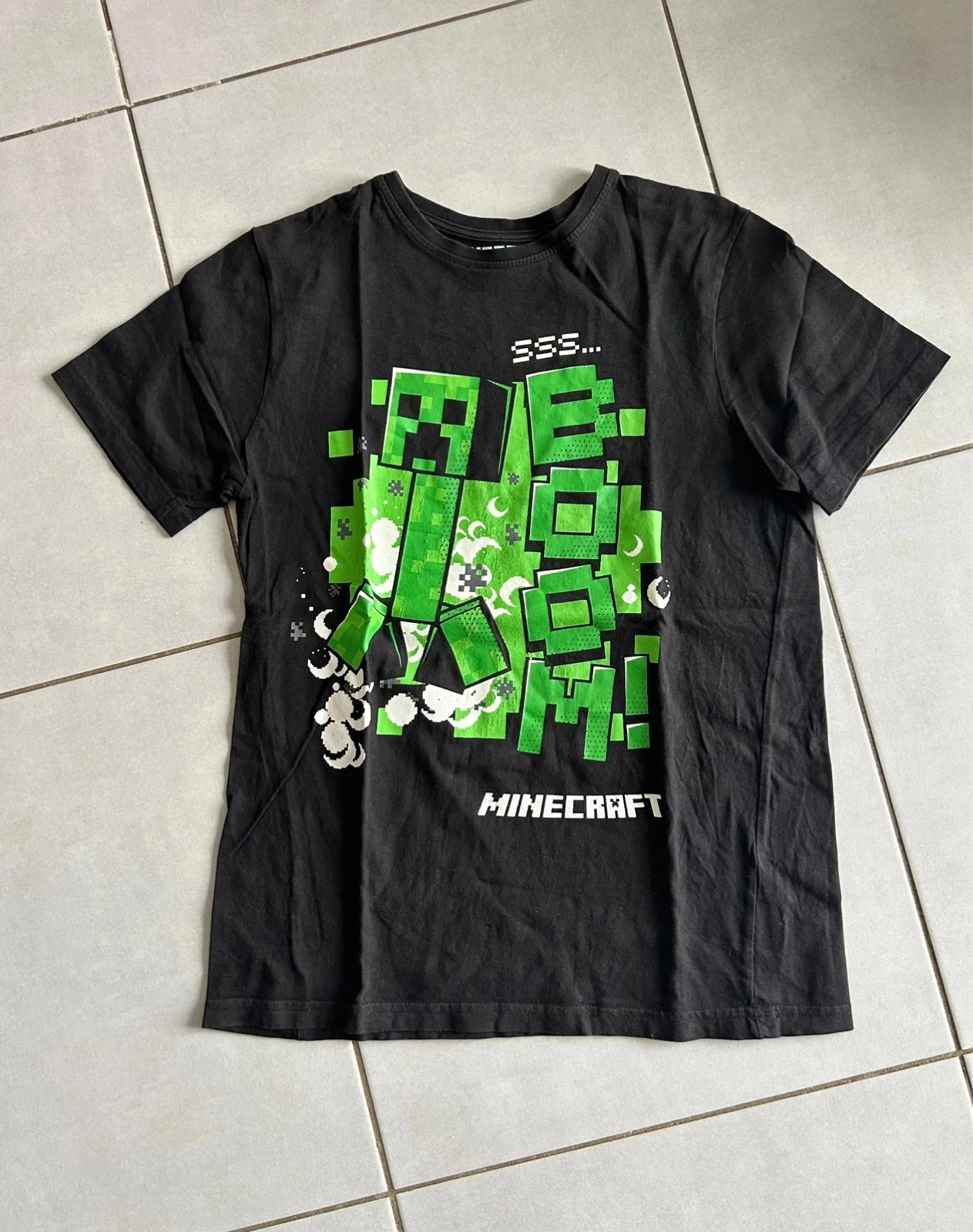 Lot 2 korte mouw T-shirts Minecraft 12 jaar – photo 2